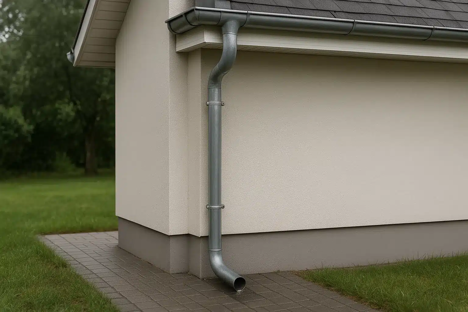 Slug: regenwasser-ableitungspflicht-immobilien

Meta Title: Regenwasser Ableitungspflicht: Ihre Pflichten als Eigentümer

Meta Description: Regenwasser Ableitungspflicht: Welche rechtlichen Pflichten gelten für Immobilieneigentümer? Wir klären über Haftung, Normen und Vorschriften auf. Jetzt informieren! ich brauche ein fotorealistisches bild, dezent, professionell, aber themen passend! kaum oder besser gar kein text um fehler zu vermeiden